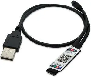 DC 4.5-26V USB LED Strip RGB Controller Bluetooth with infrared 24keys remote control for For 2835 5050 RGB LED Strip light
