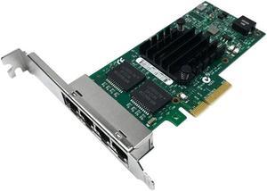 FOR I350-T4 PCI-E X4 Quad Port 1Gbe Gigabit Ethernet THGMP X8DHT 9YD6K T34F4 Expansion Board Server