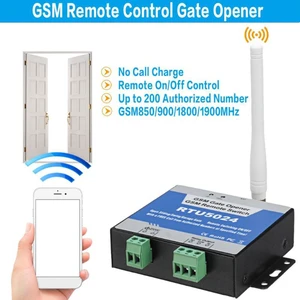 1Set RTU5024 2G GSM Relay SMS Call Remote Controller GSM Gate Opener Switch with Antenna for Parking Access Control