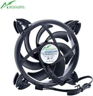 ACP12025Y-12PWM 12cm 120mm 120x120x25mm 12V 0.25A 4 wire control speed RGB color lamp cooling fan suitable for chassis CPU