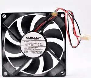 3106KL-04W-B70 8cm 80mm fan 80x80x15mm DC12V 0.34A 4200rpm 2 wires 2pin double ball bearings large air volume cooling fan 3106KL-04W-B70 8cm 80mm fan 80x80x15mm DC12V 0.34A 4200rpm 2 wires 2pin double ball bearings large air volume cooling fan