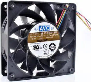 2B12038B48M 12cm 12038 120x120x38mm 48V 0.54A 4 line communication server inverter cooling fan