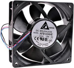 AFB1224HE 12cm 12038 120x120x38mm DC24V 0.36A 3 line inverter large air volume cooling fan