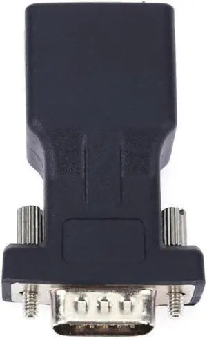 RJ45 to RS232 Extender Male to LAN CAT5 CAT6 RJ45 Network Ethernet Cable Female Adapter Computer Extra Switch Converter