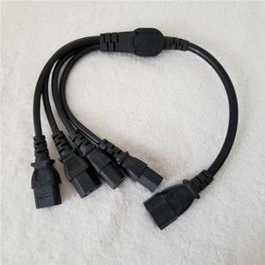 C13-C14 Power Supply Cable 1 to 4 Splitter Charger Wire Power for UPS PDU Server