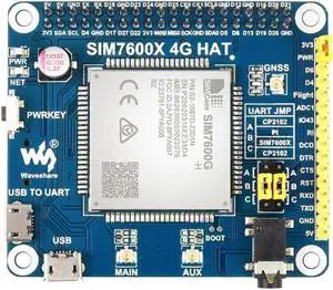 Waveshare SIM7600G-H 4G Expansion Module For Raspberry Pi GNSS GPS LBS Positioning Global Communication Support 3G/2G Waveshare SIM7600G-H 4G Expansion Module For Raspberry Pi GNSS GPS LBS Positioning Global Communication Support 3G/2G