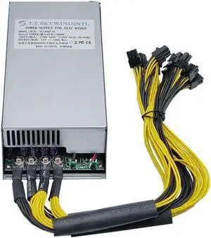 OIAGLH 1800W 2U PSU PC Mining Power Mineirar Eth 1800W 6 Pin Miner Power Supply For 6 GPU Bitcoin Antminer S9 S7 L3+ D3 T9 E9 852 E9i+