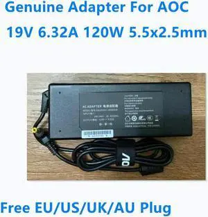 OIAGLH 19V 6.32A 120W 5.5x2.5mm GA120SD1-19006320 Power Supply AC Adapter For  Monitor Charger