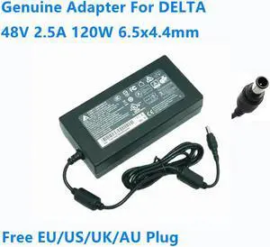 OIAGLH 48V 2.5A 120W 6.5x4.4mm Delta DPS-120AB-5 AC Adapter For  POE Power Supply Charger