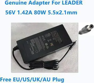 OIAGLH 56V 1.42A 80W 5.5x2.1mm NU80-A560142-I1 ULL-100918-EA AC Adapter For LEI LEADER I.T.E Power Supply Charger