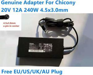 OIAGLH CHICONY 20V 12A 240W 4.5x3.0mm A20-240P2A A240A010P Power Supply AC Adapter For Laptop Power Charger