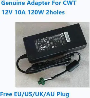 OIAGLH 12V 10A 120W 2holes CWT 2ABU120F AC Power Adapter For Power Supply Charger