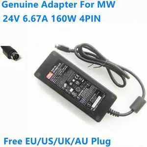 OIAGLH 24V 6.67A 160W 4PIN GS160A24 GS160A24-R7B Power Supply AC Adapter For MW mean well Charger