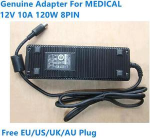 OIAGLH MW122KA1223F52 12V 10.0A 120W 8PIN MEDICAL Power Supply For AULT AC Adapter Charger