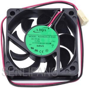 AD0605LX-D90 For Dahua DVR Cooling Fan 0.21A DC5V 2-Pin 60*60*1.5MM