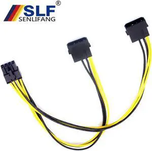 Adapter Extender Power Supply Splitter Cable Cord 5 Pcs Power Extension Cable Motherbooard 8Pin  CPU Dual Large 4Pin to 8Pin