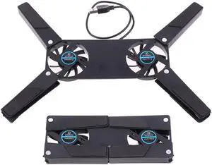 CPU Cooler Foldable USB Cooling Fan Mini Octopus Cooler Pad Quiet Stand Double Fans For 7-15 Inch Notebook Laptop