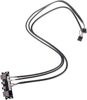 1pc Audio Cable PC Computer Case PCB Front Panel USB 2.0 Audio Port Mic Cable Motherboard Connection Cable