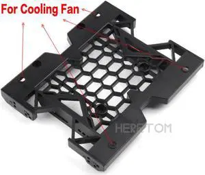 5.25" to 3.5" 2.5" SSD HDD Adapter Bracket Cooling PC Fan Mounting Bracket W/screws