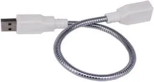 LED Light Adapter Cable 360 Degree Bending Metal Flexible Tube USB Extension Cable Male To Female Extender Cable For Laptop PC