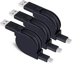USB Type C Cable Cords 3 Pack  Fast Charger Cord Compatible For Samsung -Galaxy S20 Ultra S20+ S10e Plus,LG G6