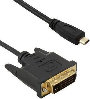Premium High Speed Micro   HDMI-compatible  to DVI 24+1 Pin Cable Male to Male for HD Quality Video Transmission
