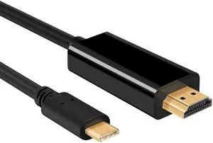 6FT/1.8M USB Type C to HDMI-compatible Cable  for MacBook Pro 2020/2019, MacBook Air/iPad Pro 2020, Surface Book 2,