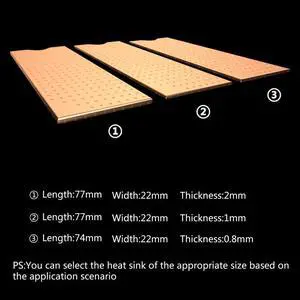 M.2 Heatsink Cooler 2280 SSD Solid State Mechanical Hard Drive Heat Sink Copper Heat Sink Cooler for Laptop Dropshipping