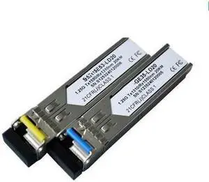 For Gigabit Single Mode Single Fiber Module SFP-GE-LX-SM1550-BIDI20KM Fiber Optic Module 1 pair