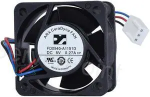 authentic FD0540-A1151D DC 5V 0.27A 40x40x20mm 3-wire Server Square Fan
