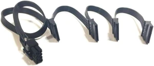 OIAGLH TGC-08HD-B1 for Thermaltake TR2 RX1200W RX1000W RX850W RX750W Module Power Supply 8pin To 4 SATA Hard Drive Power Supply Cable OIAGLH TGC-08HD-B1 for Thermaltake TR2 RX1200W RX1000W RX850W RX750W Module Power Supply 8pin To 4 SATA Hard Drive Power Supply Cable