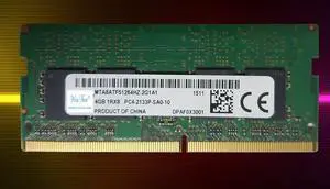 OIAGLH For 4G 1RX8 PC4-2133P DDR4 MTA8ATF51264HZ-2G1A1