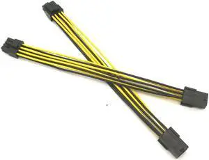Angitu PCI-E 6Pin Female to CPU 8Pin 4+4Pin Power Adapter Cable