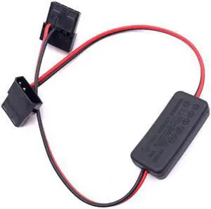 Angitu  LP4 Molex/IDE 4Pin Switch Cable For Computer Fan LED Strip With On/Off switch