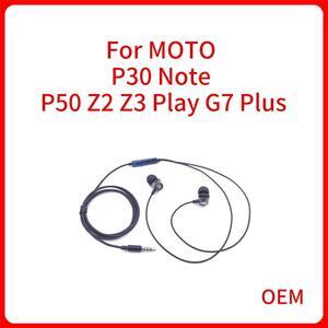 OEM For MOTO P30 Note P50 Z2 Z3 Play G7 Plus In-Ear Sports Wired Remote Control Earphone For Motorola