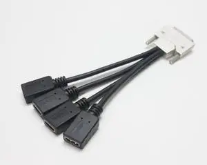 VHDCI (SCSI 68pin) M to 4 HDMI Ports Splitter VHDCI to 4x HDMI M / F for NVIDIA Quadro NVS and VisionTek AMD Graphics Cards VHDCI (SCSI 68pin) M to 4 HDMI Ports Splitter VHDCI to 4x HDMI M / F for NVIDIA Quadro NVS and VisionTek AMD Graphics Cards