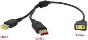 Laptop Charger Adapter Converter Dc Power  Cable Fit for Lenovo ThinkPad X1 Carbon Yoga 11 13 Fit for Yoga 4 Miix 7
