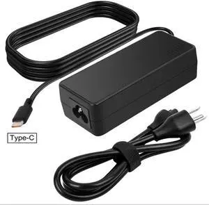 65W USB C AC Adapter Charger Cord fit for lenovo ThinkPad X1 Tablet T480 T480S T580 T580s T570 E580 E585 E48