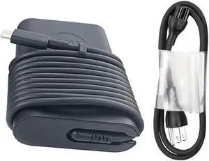 65W Type-C Charger Fit for Dell Latitude 12 5285 5289 5290 7212 7275 7285 7290, XPS 13 9350 9360 9365 9370 Laptop Power