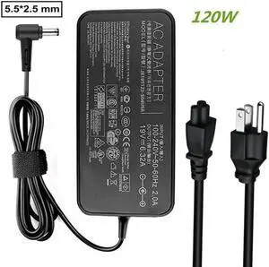 Fit for 19V 6.32A 120W Charger Fit for Asus FX504 UX510UW N56J N56VM N56VZ N750 Laptop Adapter AC Power