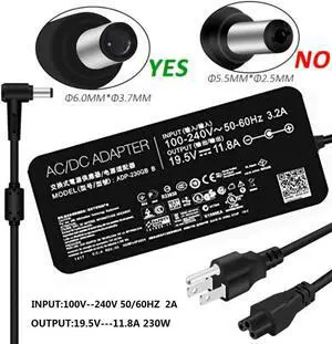 Fit for AC Charger Fit for Asus ROG Zephyrus GM501GS GX501GI GX501VI GX501VIK GX501VS GX501VSK ADP-230GB
