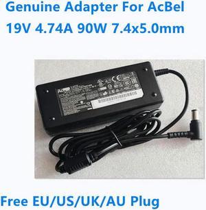 OIAGLH 19V 4.74A 90W 7.4x5.0mm ADB002 AC Adapter For AcBel Laptop Power Supply Charger