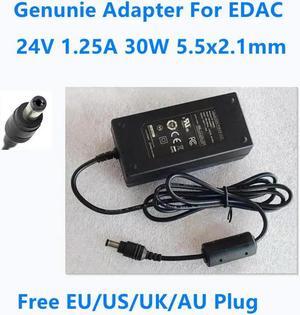 OIAGLH Genunie 24V 1.25A 30W 5.5x2.1mm EDAC EM1024K2 Medical AC Adapter For Power Supply Charger