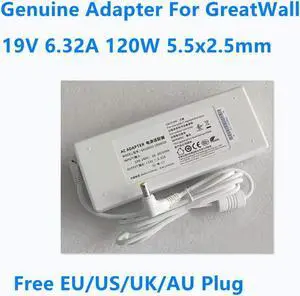 OIAGLH 19V 6.32A 120W 5.5x2.5mm GA120SD1-19006320 AC Adapter For GreatWall Great Wall  Laptop Monitor Power Supply Charger