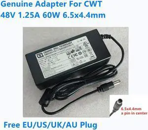 OIAGLH 48V 1.25A 60W 6.5x4.4mm KPL-060S-VI Power Supply AC Adapter For CWT DVR POE Charger