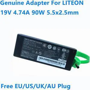 OIAGLH 19V 4.74A 90W 5.5x2.5mm LITEON PA-1900-32 Power Supply AC Adapter For Laptop Charger