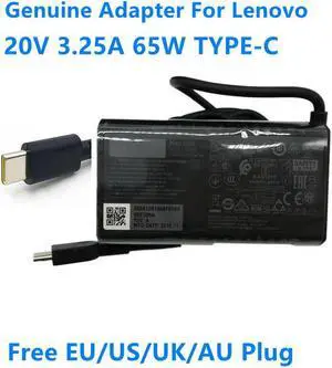 OIAGLH ADLX65YSDC3A 65W 20V 3.25A TYPE-C ADLX65YSLC3A ADLX65YSCC3A AC Adapter For Laptop Power Supply Charger