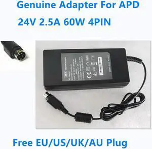 OIAGLH 24V 2.5A 60W 4PIN APD DA-60I24 AC Power Adapter For Power Supply Charger