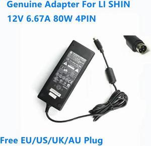 OIAGLH 12V 6.67A 80W 4PIN LS LI SHIN 0219B1280 LSE0111C1280 PA-1081-01 AC Adapter For LCD2026 LCD20B66 Power Supply Charger