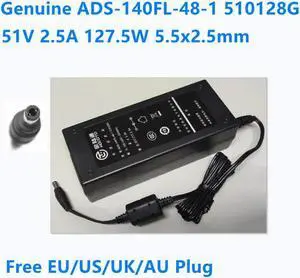 OIAGLH 51V 2.5A 127.5W 5.5x2.5mm HOIOTO ADS-140FL-48-1 510128G AC Adapter For Power Supply Charger